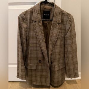 Madewell Plaid Blazer